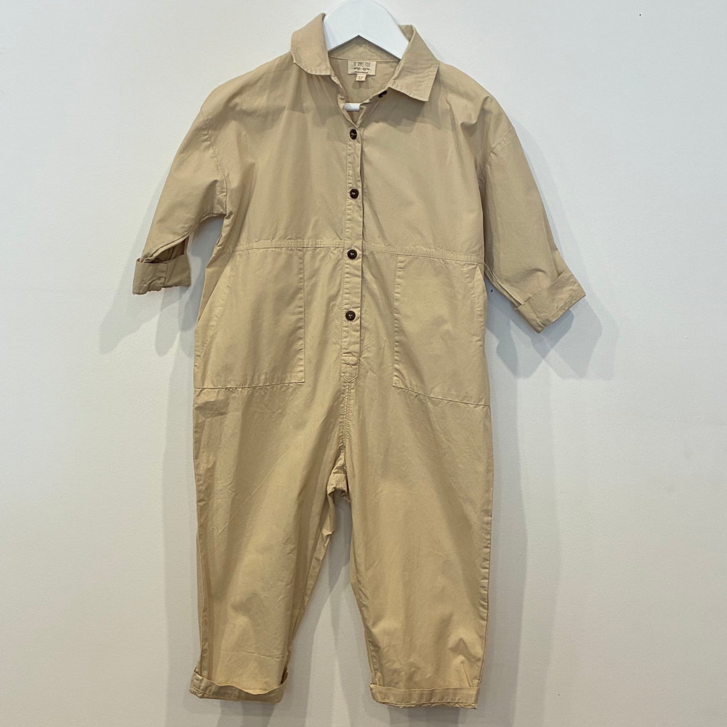 THE SIMPLE FOLK Denim Boilersuit, 3/4