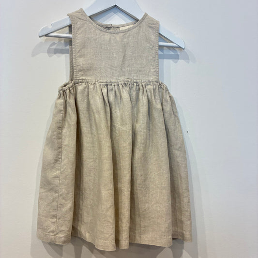 MARLOW&MAE Beige Linen Dress, 4