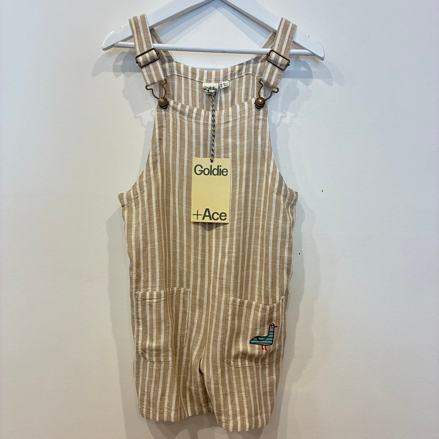 GOLDIE&ACE Beige Stripe Overalls, 5