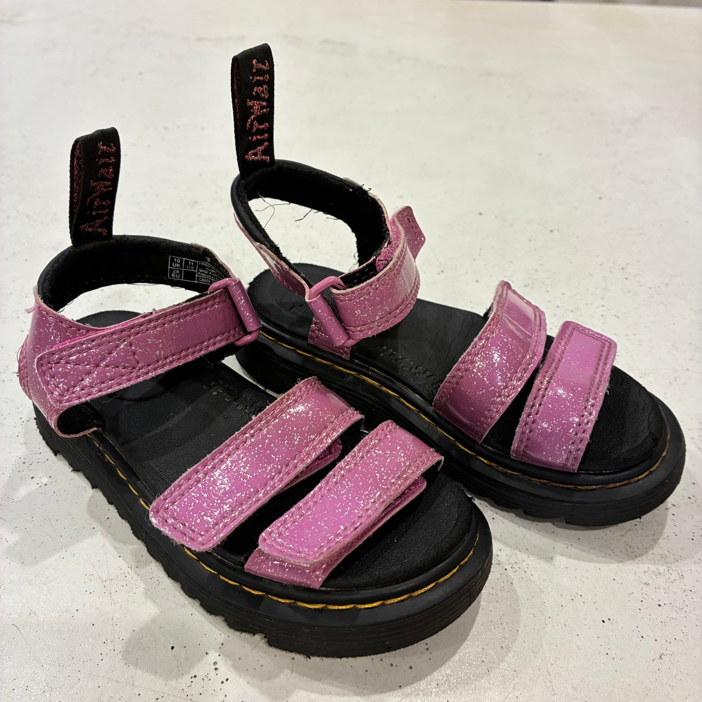 DR MARTENS Glitter Klaire Sandal, UK10