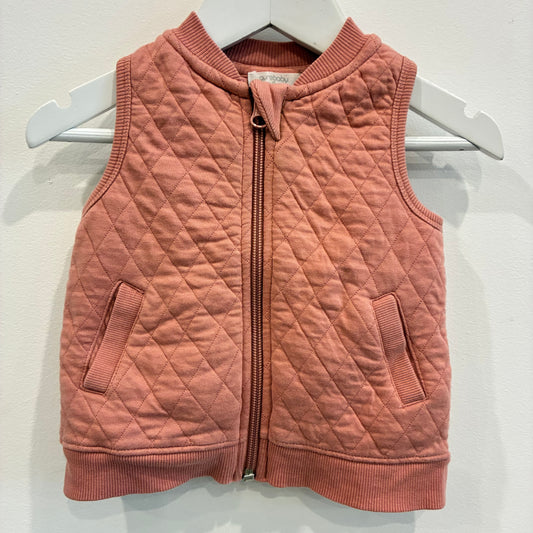 PUREBABY Quilted Vest, 6-12m