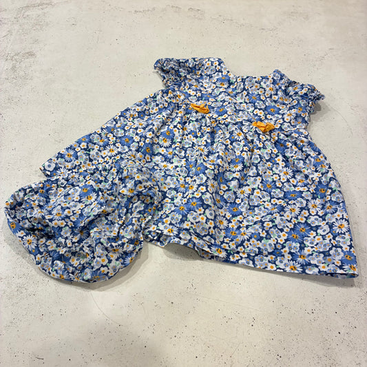 JACK + MILLY Blue floral dress, 3-6m