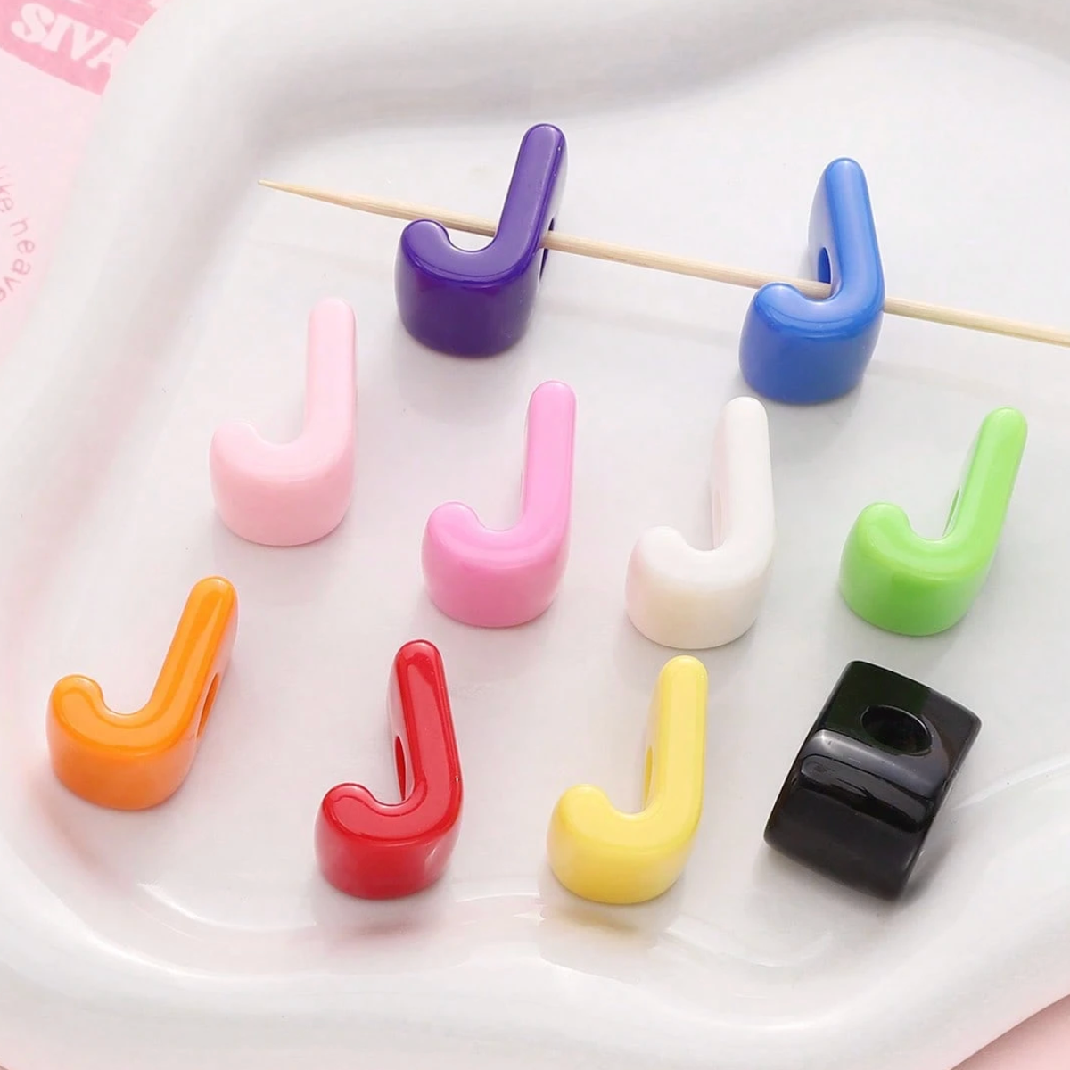 Chunky Letter Charms.