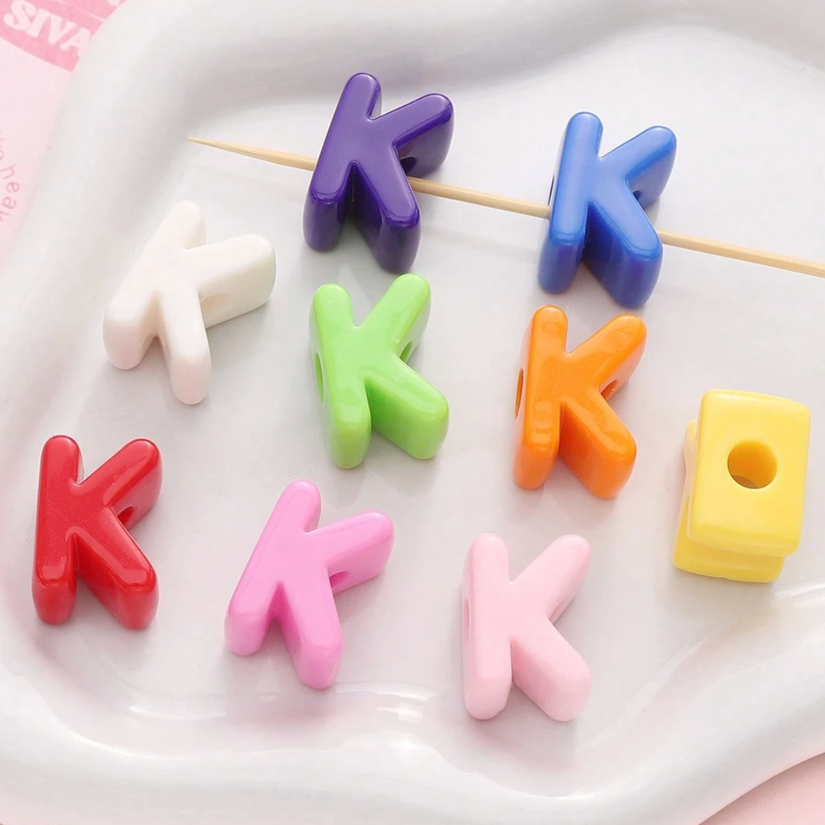 Chunky Letter Charms.