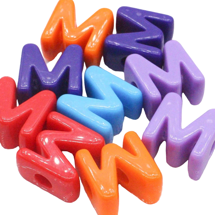 Chunky Letter Charms.