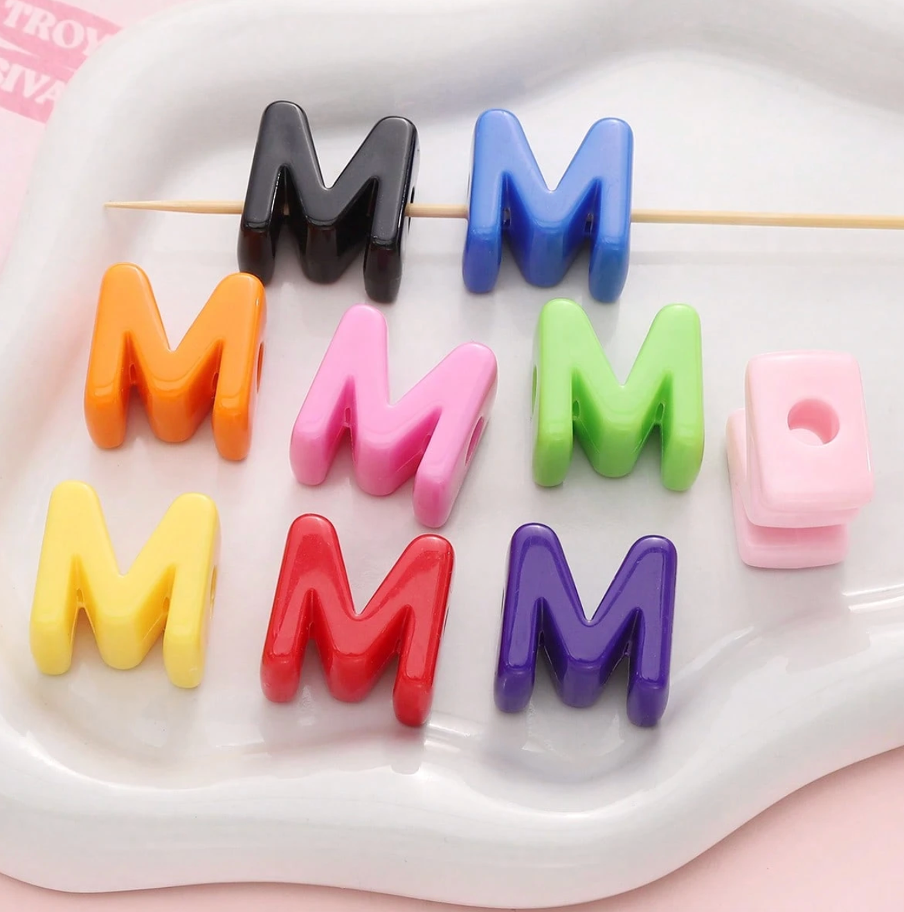Chunky Letter Charms.