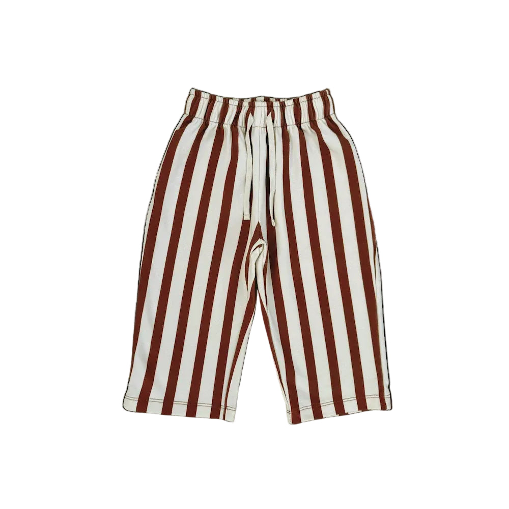 Organic French Terry Striped Pants