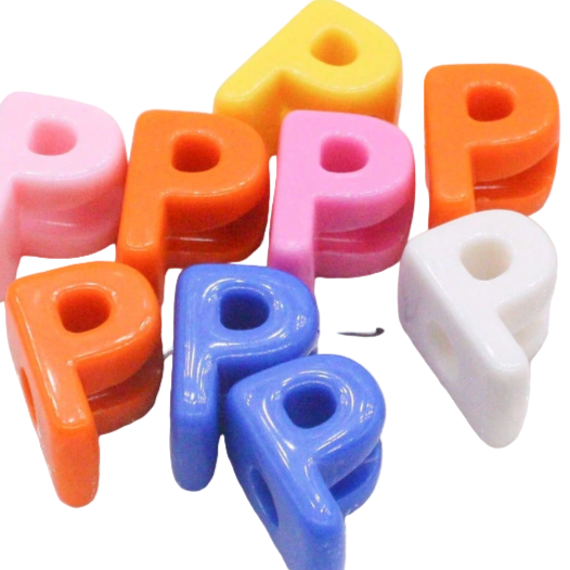 Chunky Letter Charms.