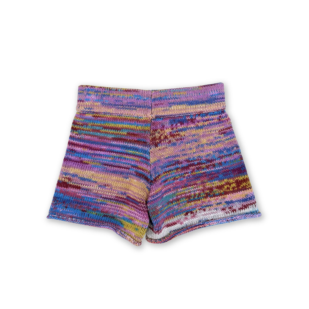 Knitted Shorts, Rainbow