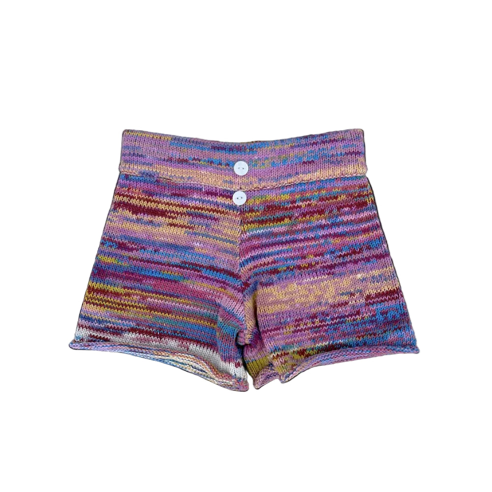 Knitted Shorts, Rainbow