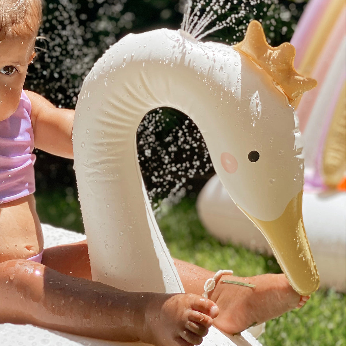 Inflatable Sprinkler, Princess Swan