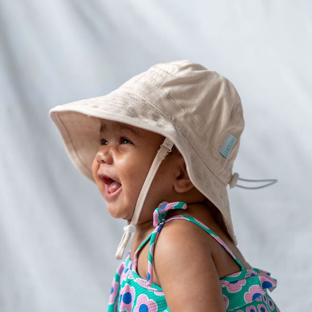 Vanilla Wide Brim Infant Hat