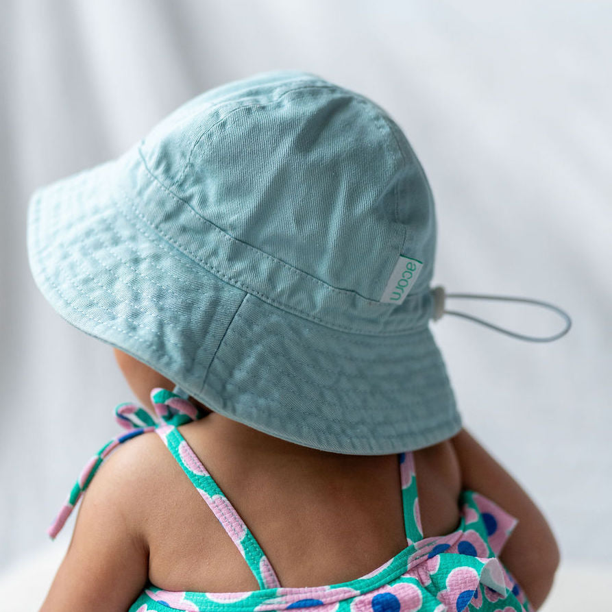 Seafoam Wide Brim Infant Hat