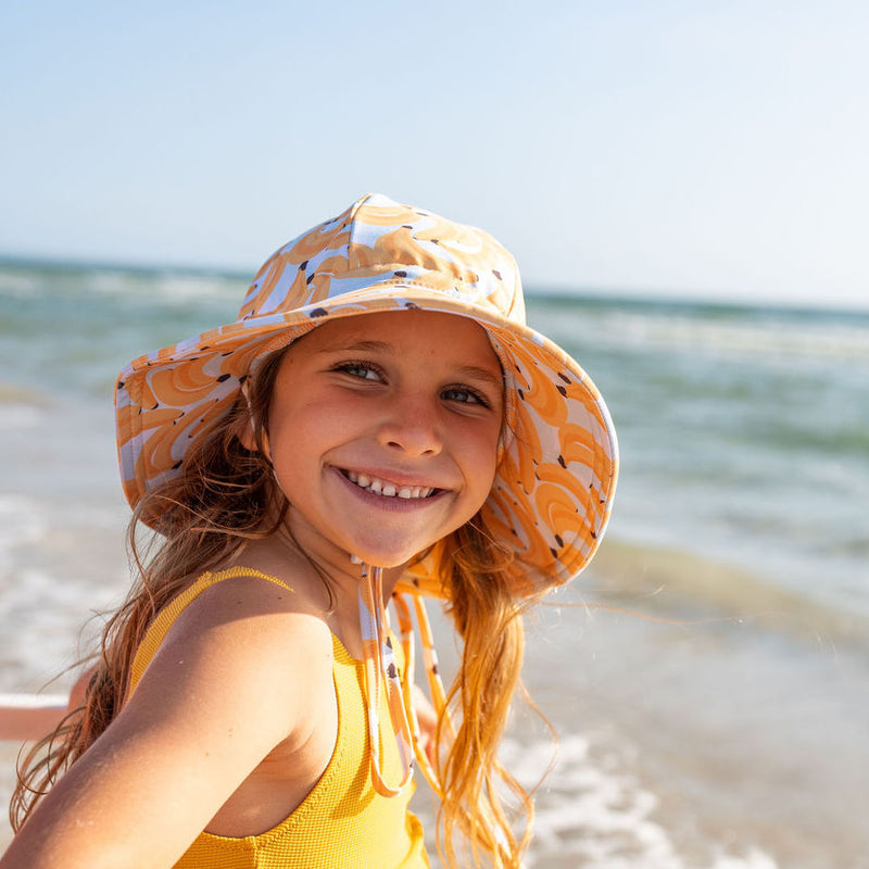 Banana Wide Brim Swim Hat