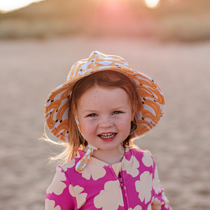 Banana Wide Brim Swim Hat