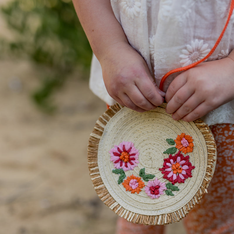 Dahlia Straw Bag