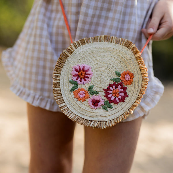 Dahlia Straw Bag