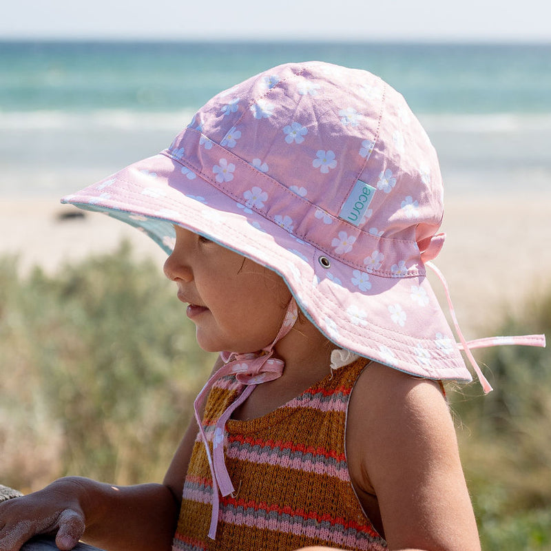 Petunia Reversible Wide Brim Sunhat