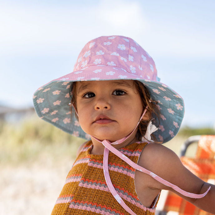 Petunia Reversible Wide Brim Sunhat