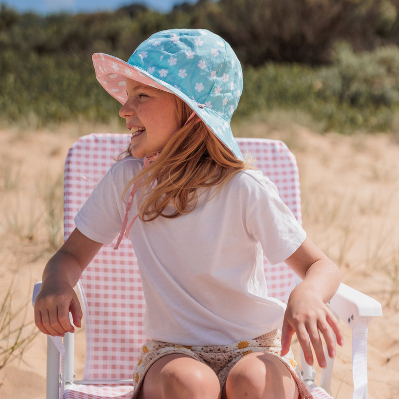 Petunia Reversible Wide Brim Sunhat