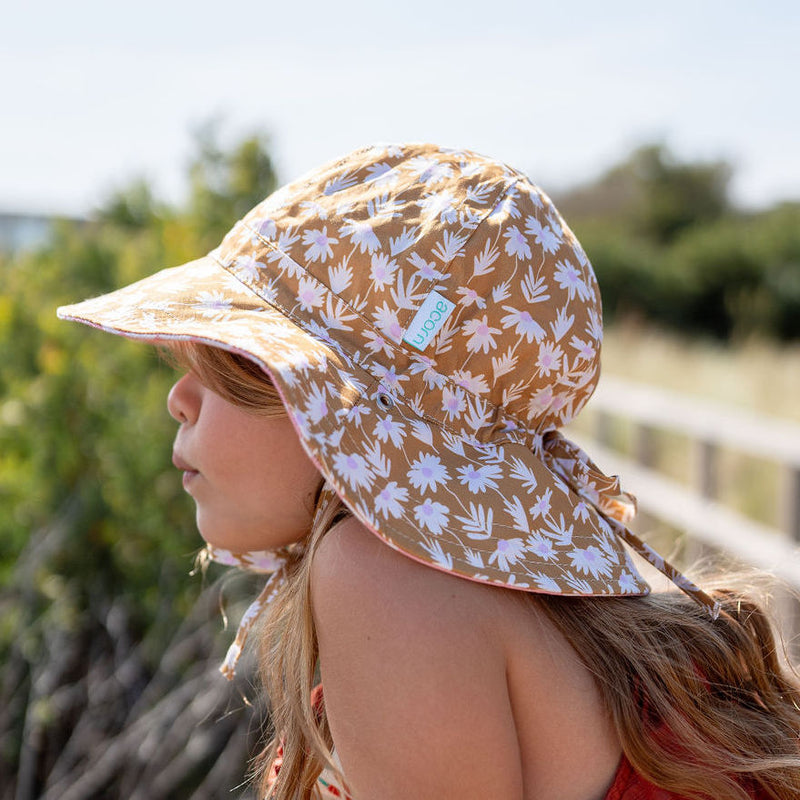 Daisy Chain Wide Brim Reversible Sunhat