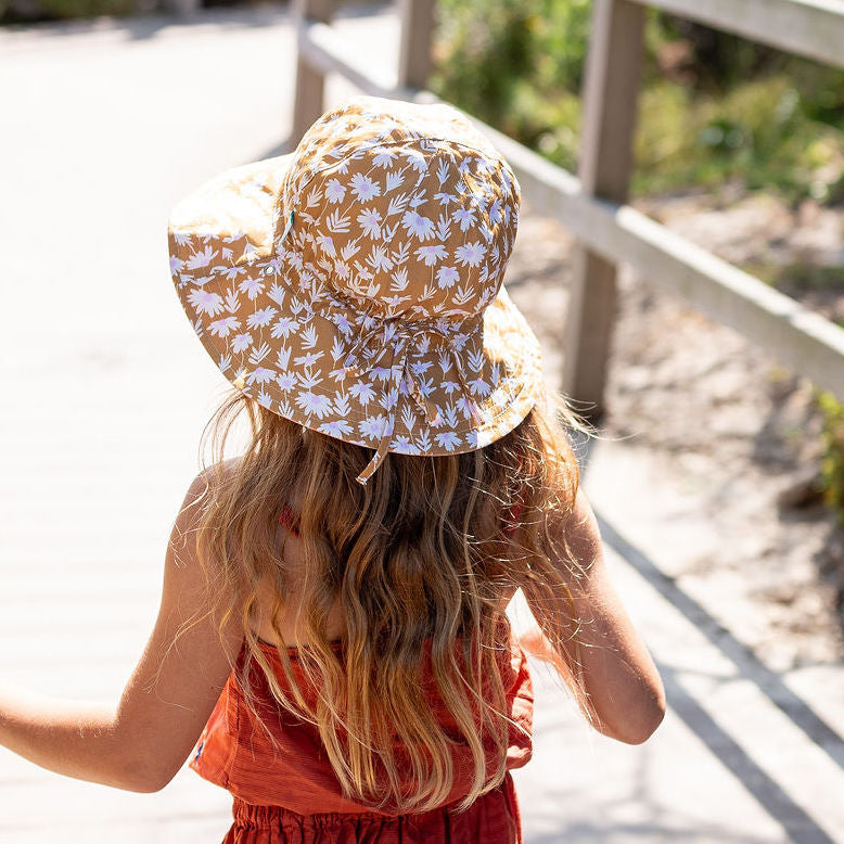 Daisy Chain Wide Brim Reversible Sunhat