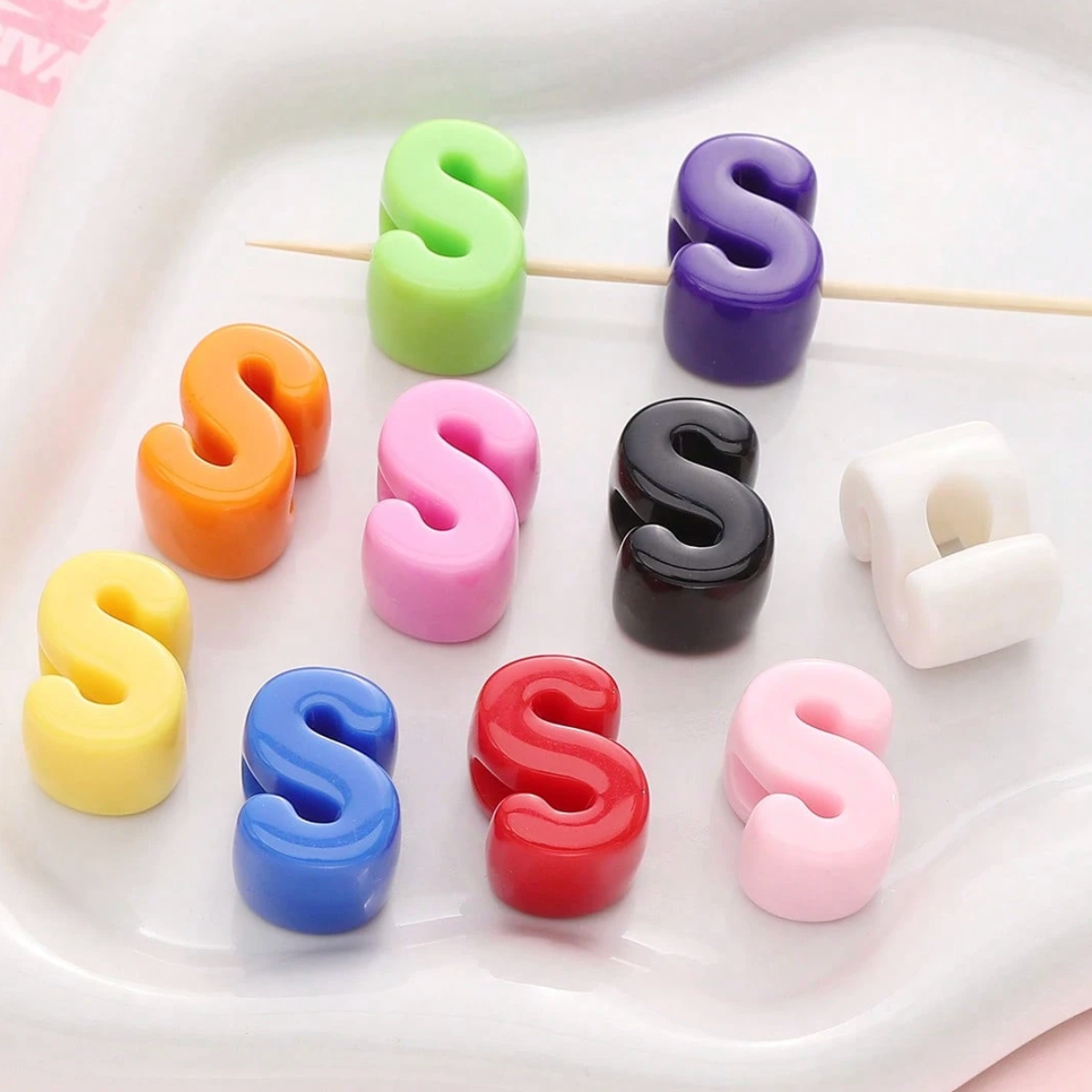Chunky Letter Charms.