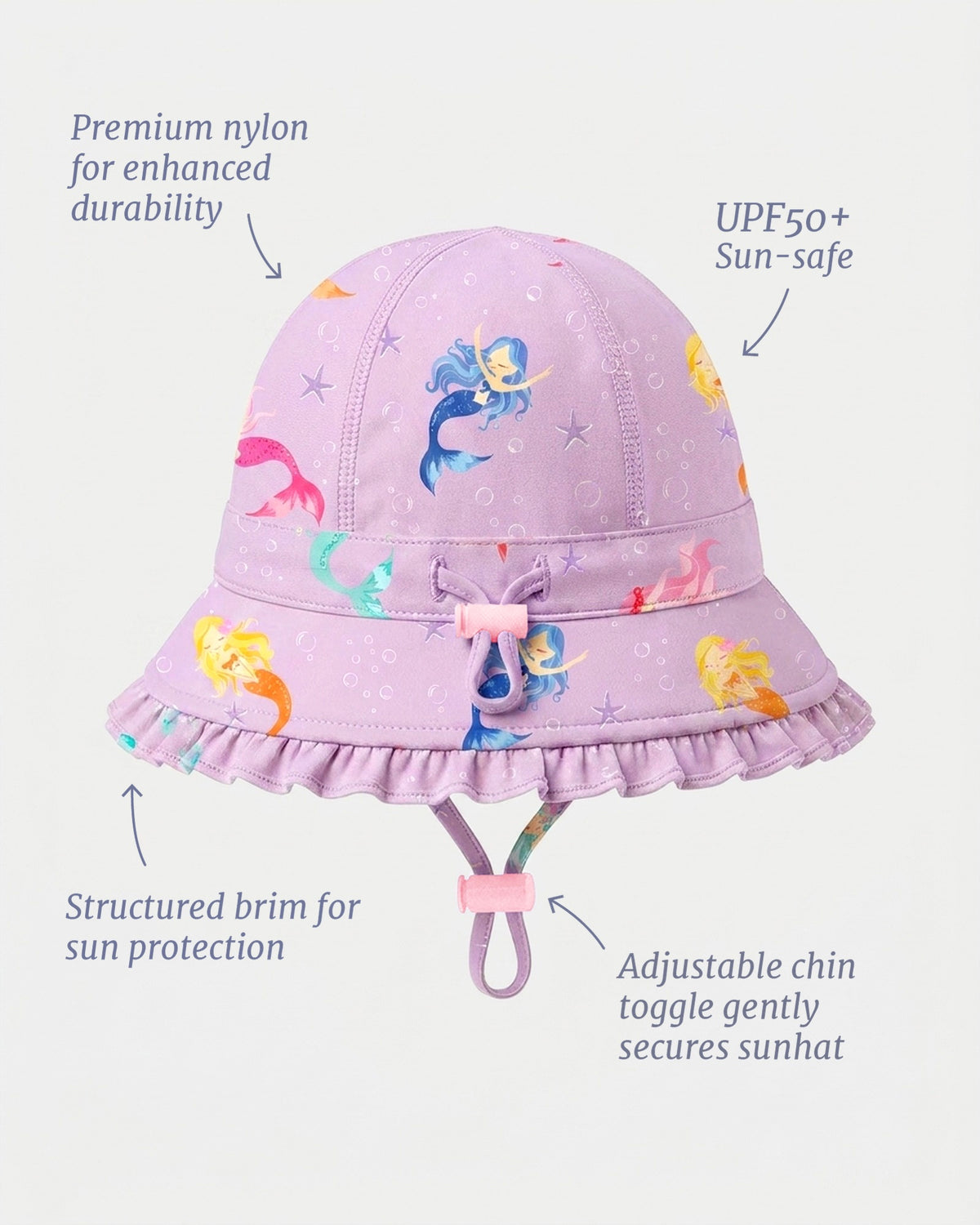 Twinkle Swim Bell Hat, Princess Mermaid