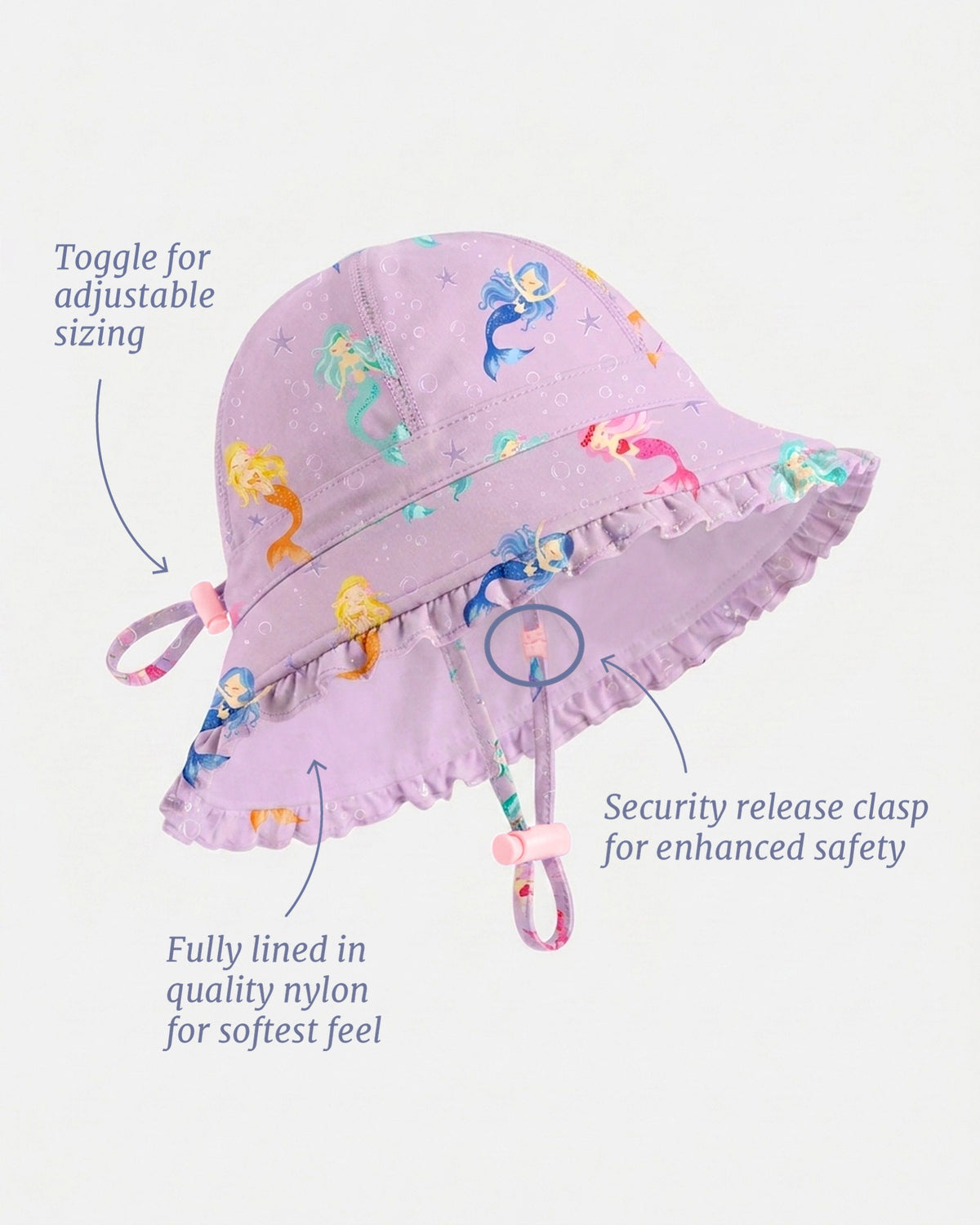 Twinkle Swim Bell Hat, Princess Mermaid