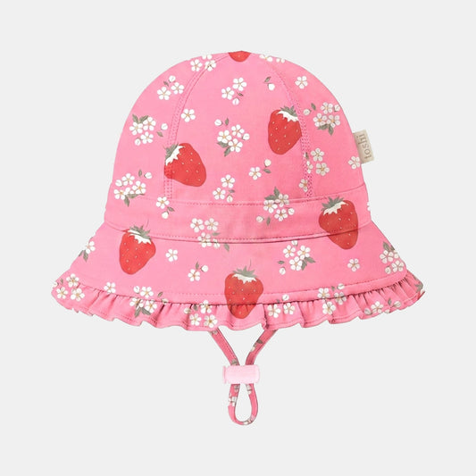 Twinkle Swim Bell Hat, Strawberry