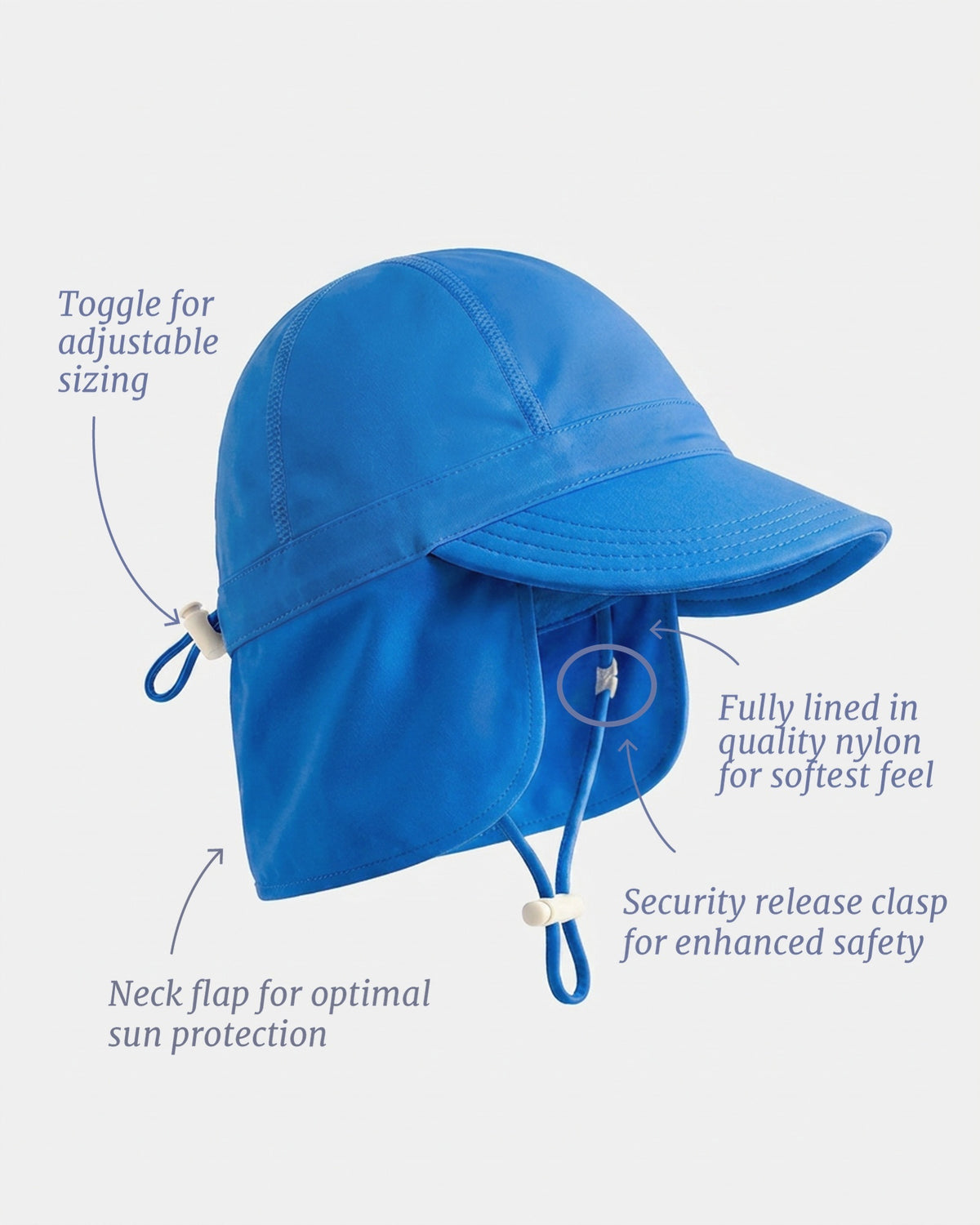 Beachcomber Swim Flap Cap, Capri