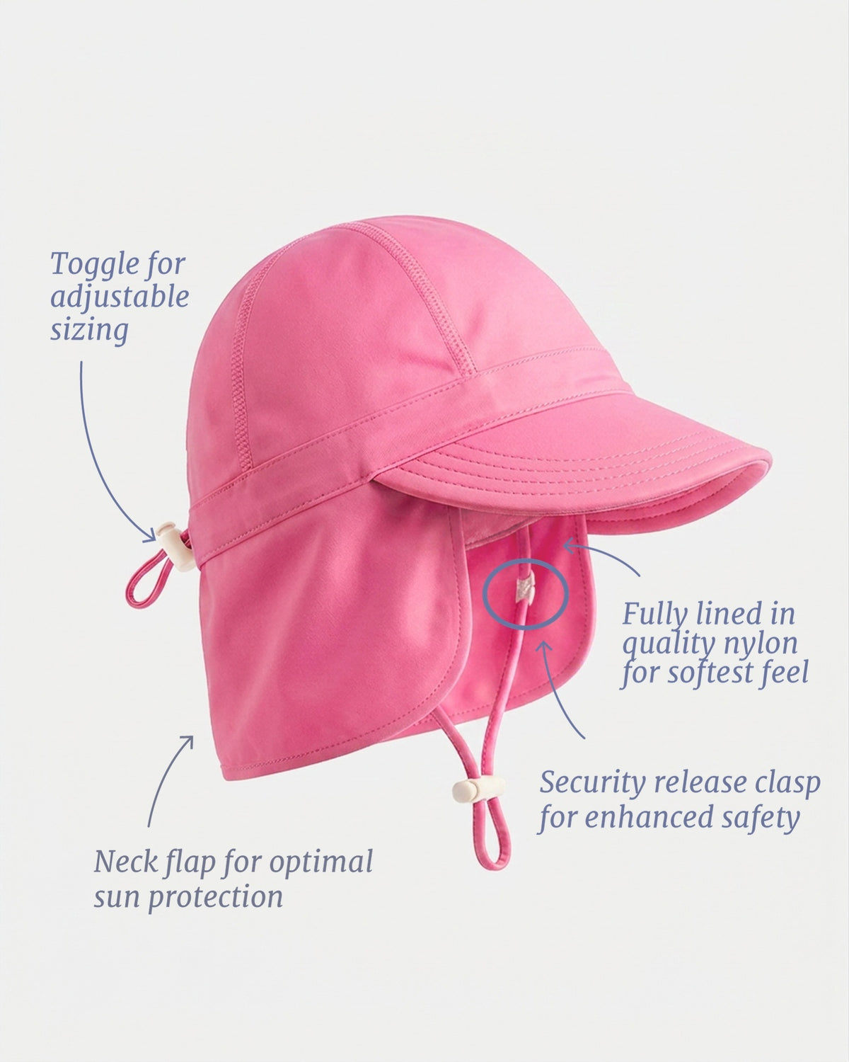 Beachcomber Swim Flap Cap, Watermelon