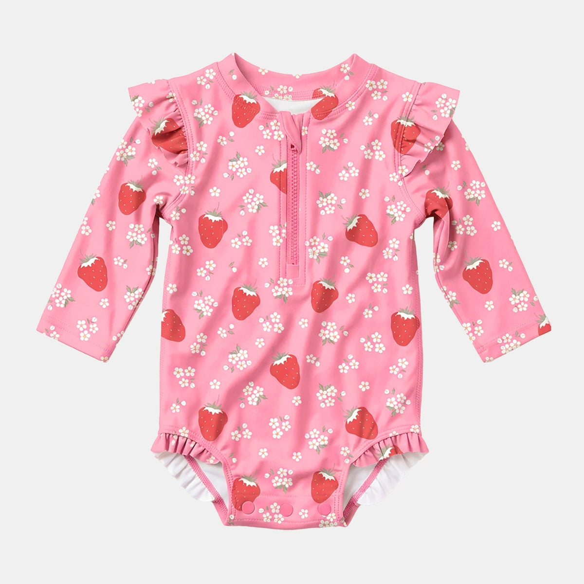 Twinkle Swim Onesie, Strawberry