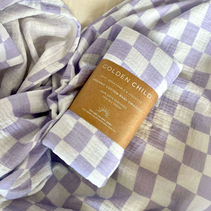 The Dream Swaddle, Lilac Check