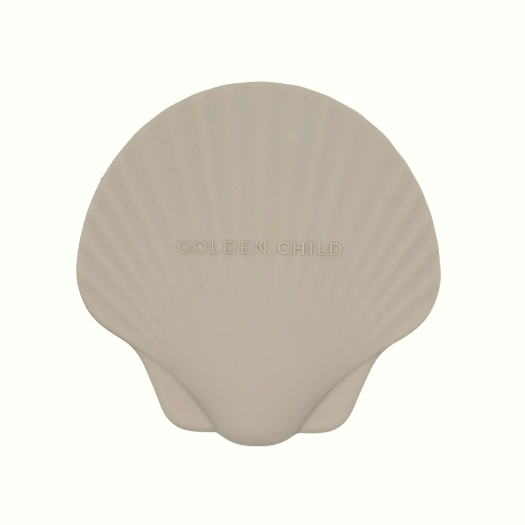 Seashell Teether, Taupe