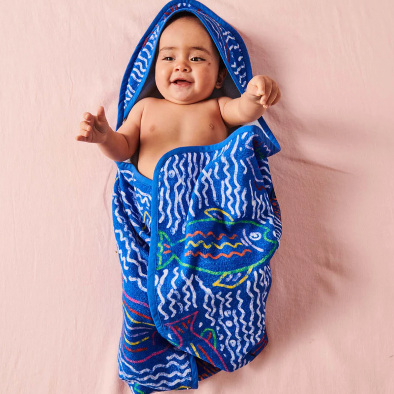 The Deep Blue Baby Towel