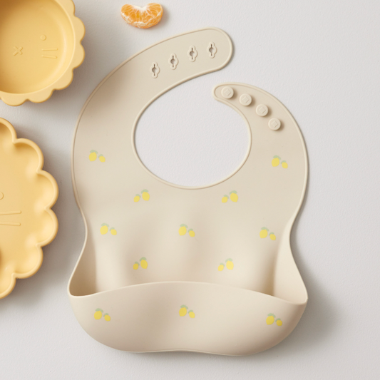 Lemon Silicone Bib