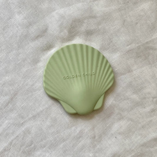 Seashell Teether, Lime