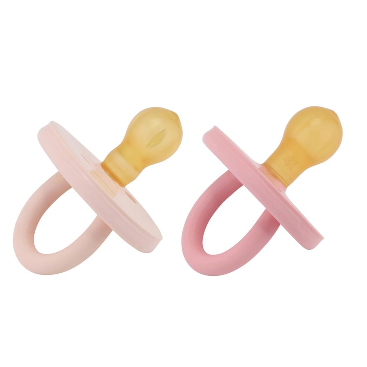 Round Twin Pack Pacifiers- Pinks