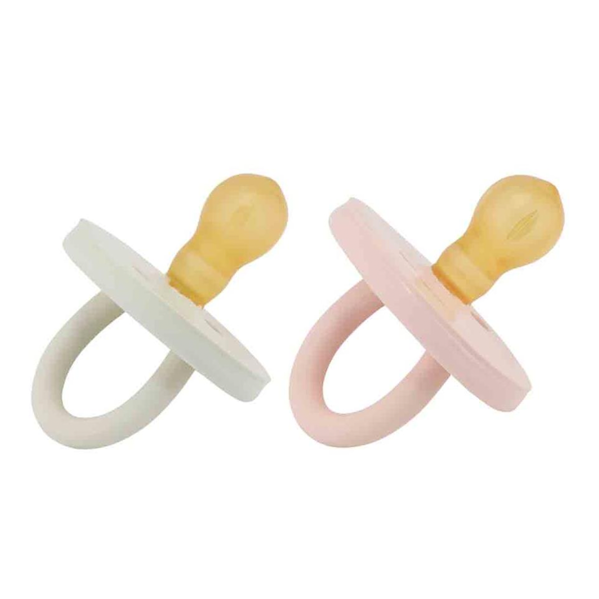 Round Twin Pack Pacifiers- Pinks