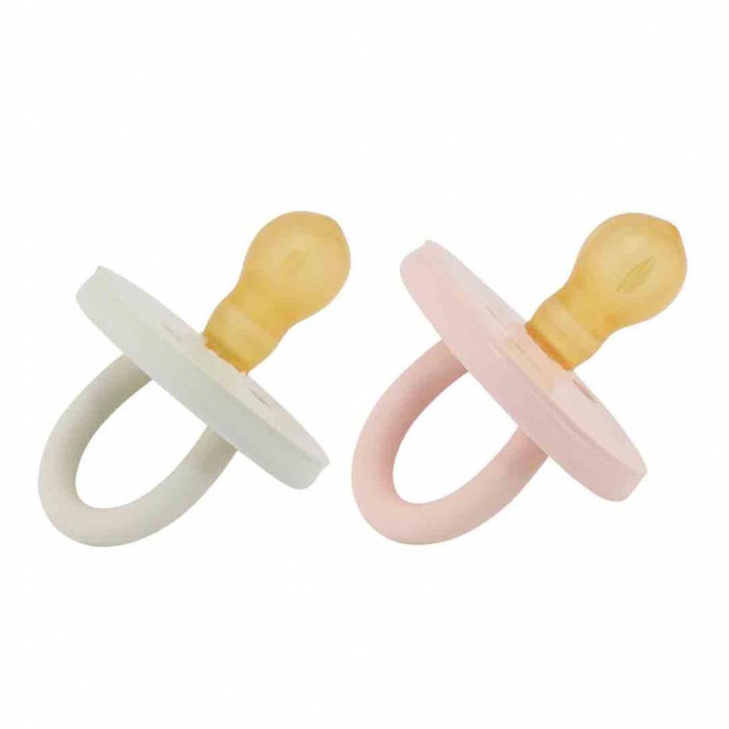 Round Twin Pack Pacifiers- Pinks