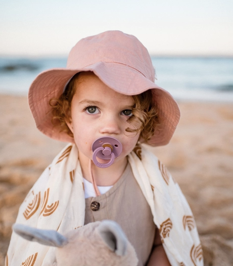 Cotton Sun Hat, Dusty Rose