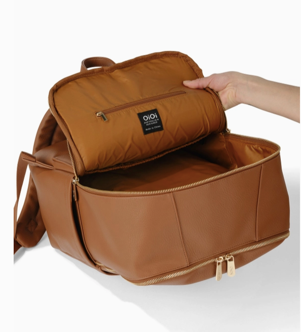 Multitasker Nappy Backpack, Chestnut Brown