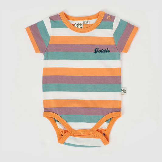 Nostalgia Stripe Short Sleeve Bodysuit