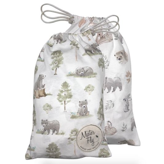 Forest Bassinet Sheets