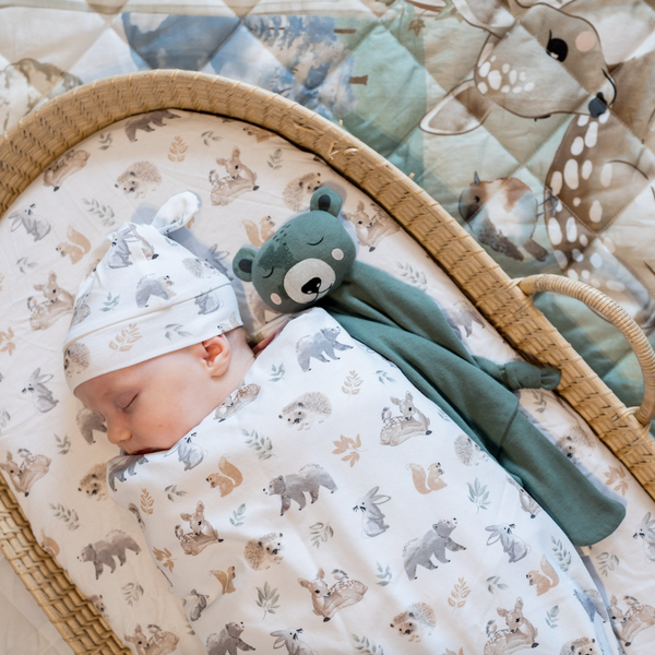 Forest Bassinet Sheets