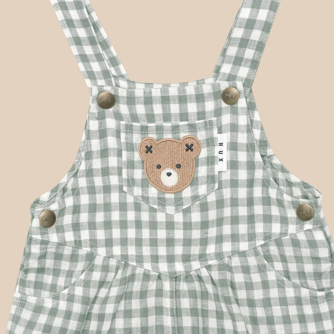 Huxbear Check Short Overall