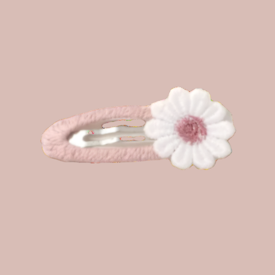 Fabric Daisy Clips
