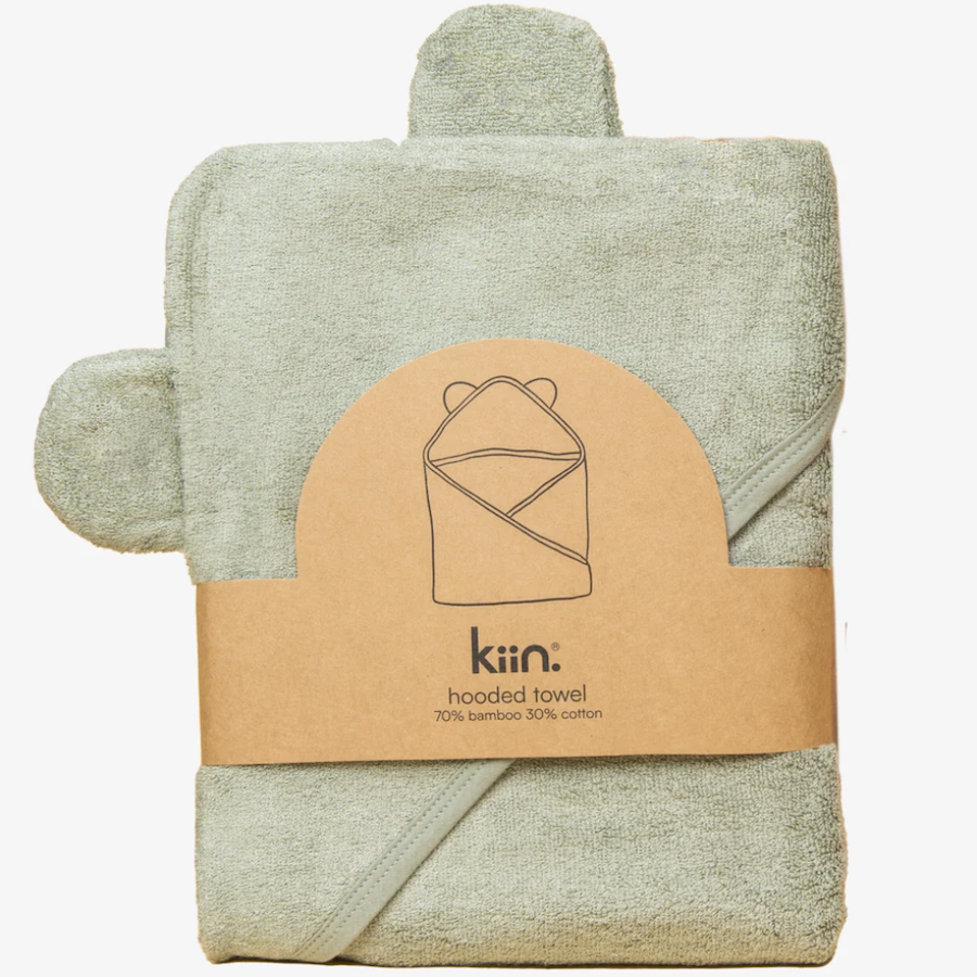 Hooded Towel, Sage