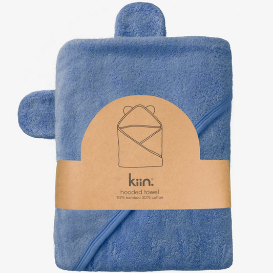 Hooded Towel, Blue Shadow